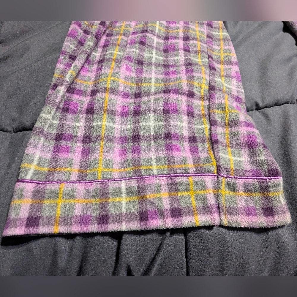 CELESTIAL DREAMS Womens Pajama set - Purple and Yellow Plaid size Large 12-14 - Picture 2 of 14